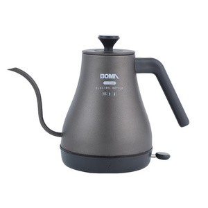 BOMA Kitchen Appliance Drip Coffee Electric Kettle Water Boiler Gooseneck Black Auto Body Hot Steel Stainless Logo Power Milk