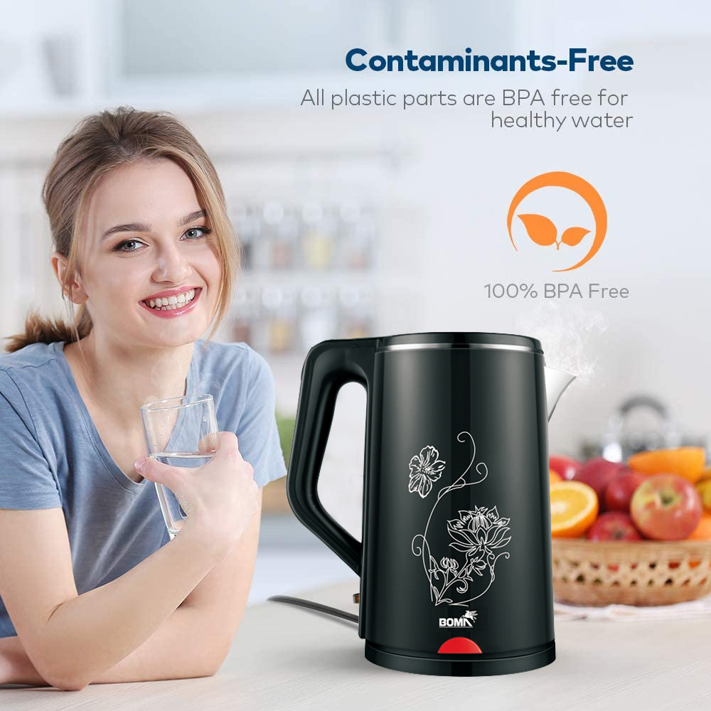 BOMA stainless steel multifunction thermal insulation coffee mini kitchen electric heating portable kettle