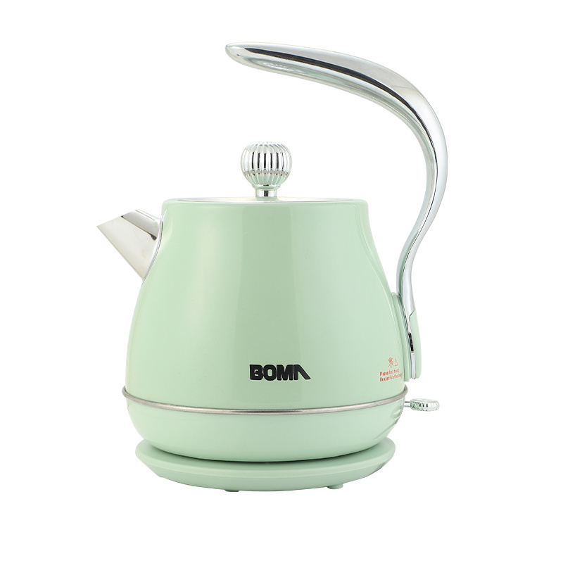 BOMA 1.7L 1500W 304 Stainless Steel Retro Water Boiler Kettle Professional Fashion Home Unique Beautiful Electric Kettle