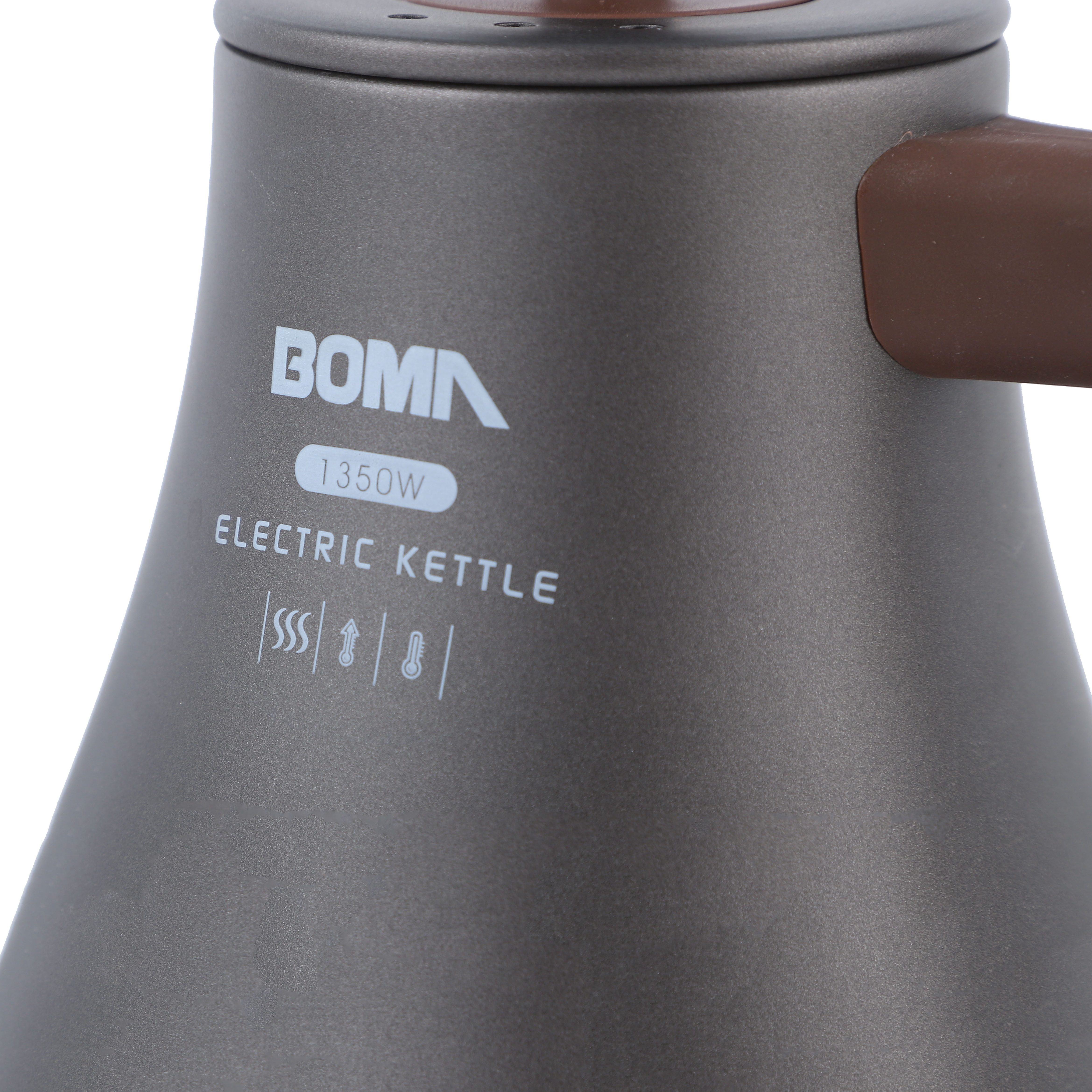 BOMA Manufactory Electric Coffee Pot Electric 1.2L Long Spout Stainless Steel Tea Kettle With Cord Electric Goose Neck Kettle