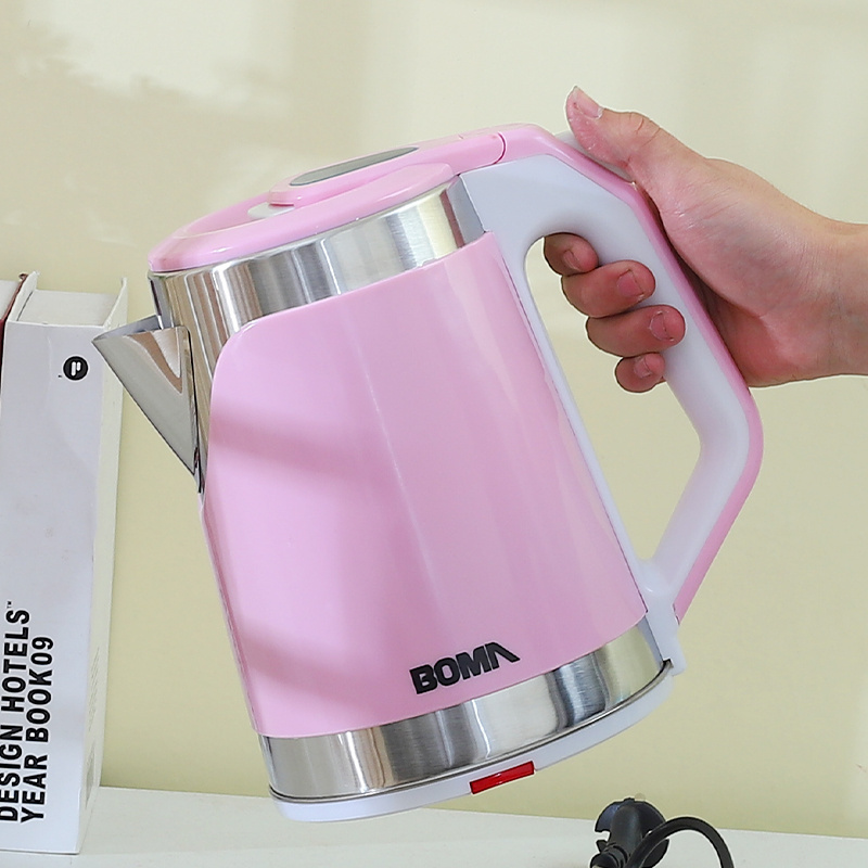 BOMA 2L Home Appliance Factory Induction Drinking Water Boiling Pot Electric Kettle 220V pink Color