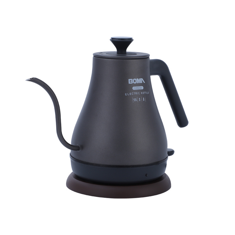 BOMA Kitchen Appliance Drip Coffee Electric Kettle Water Boiler Gooseneck Black Auto Body Hot Steel Stainless Logo Power Milk