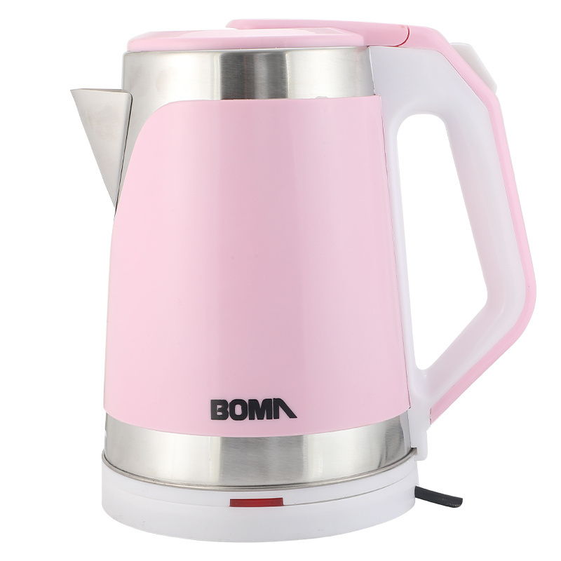 BOMA 2L Home Appliance Factory Induction Drinking Water Boiling Pot Electric Kettle 220V pink Color