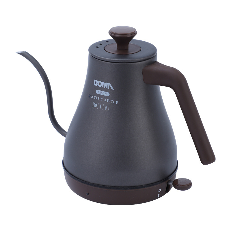 BOMA Kitchen Appliance Drip Coffee Electric Kettle Water Boiler Gooseneck Black Auto Body Hot Steel Stainless Logo Power Milk