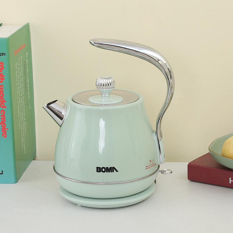 BOMA 1.7L 1500W 304 Stainless Steel Retro Water Boiler Kettle Professional Fashion Home Unique Beautiful Electric Kettle