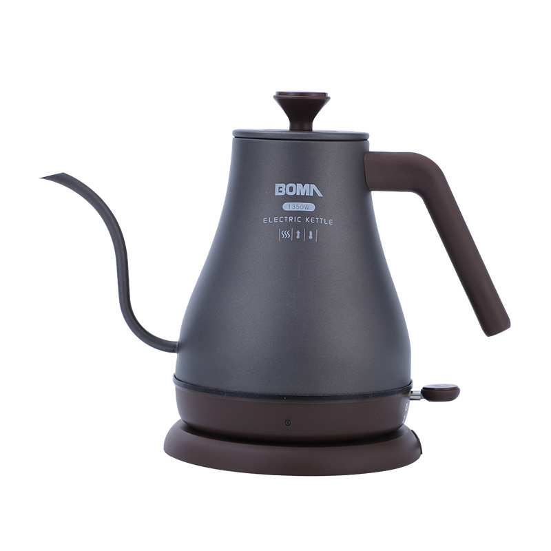 BOMA Kitchen Appliance Drip Coffee Electric Kettle Water Boiler Gooseneck Black Auto Body Hot Steel Stainless Logo Power Milk