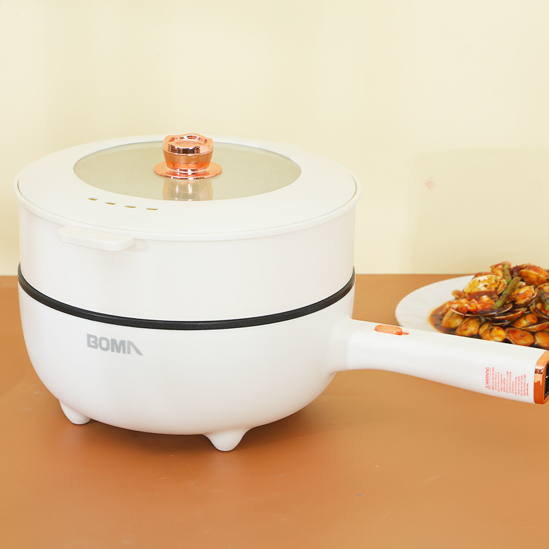 BOMA Mini Multi-functional Pot Office Students Dormitory Instant Noodles Hot Pot Non Stick Electric Cooking Pot Cooker