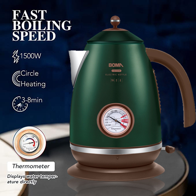 BOMA 1800W 2.0 L Electrical household appliance kettle with thermometer electric kettle with warmer electric kettle with timer