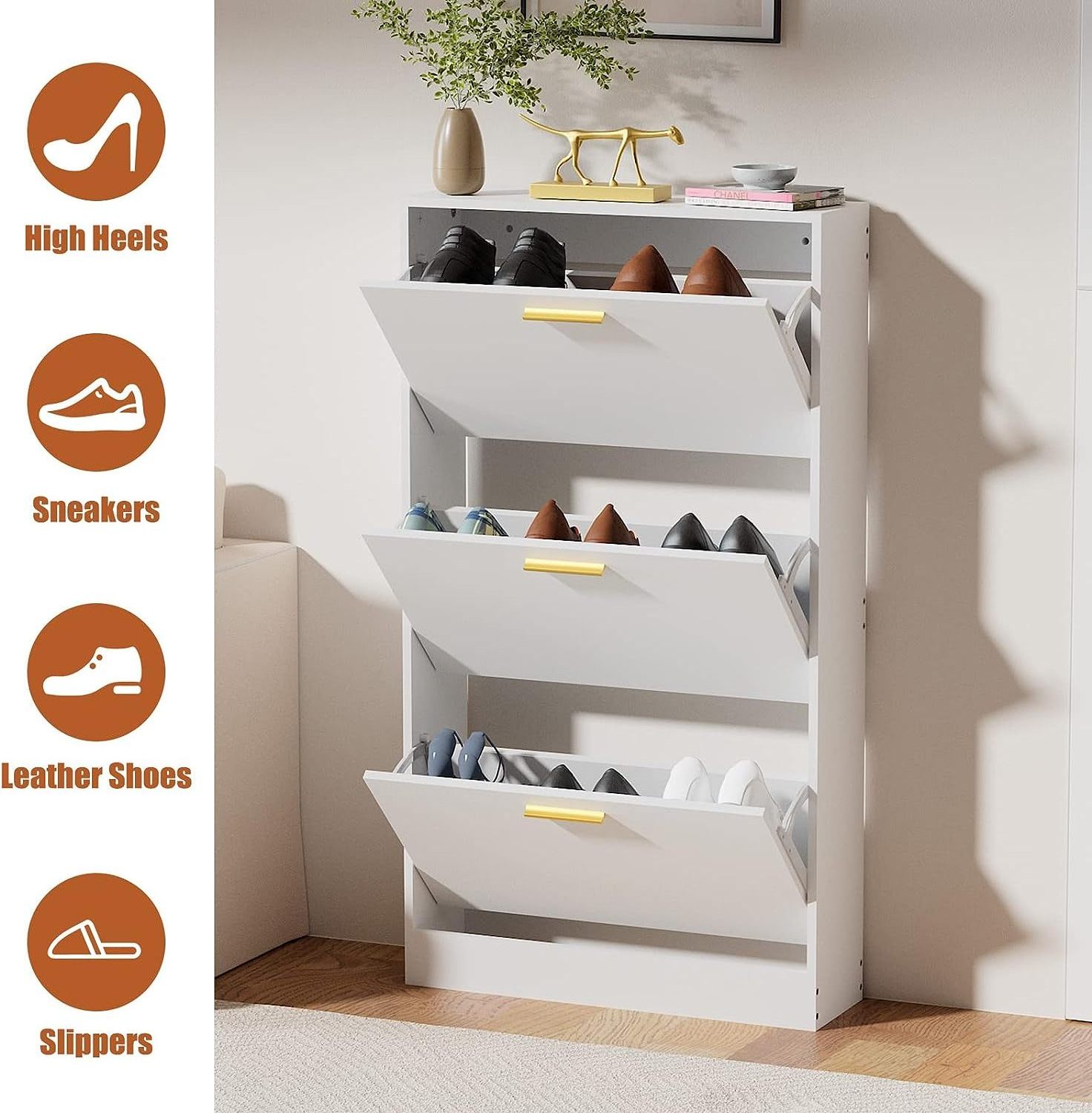 Factory custom industrial villa japanese cabinet folding shoe rack plastia