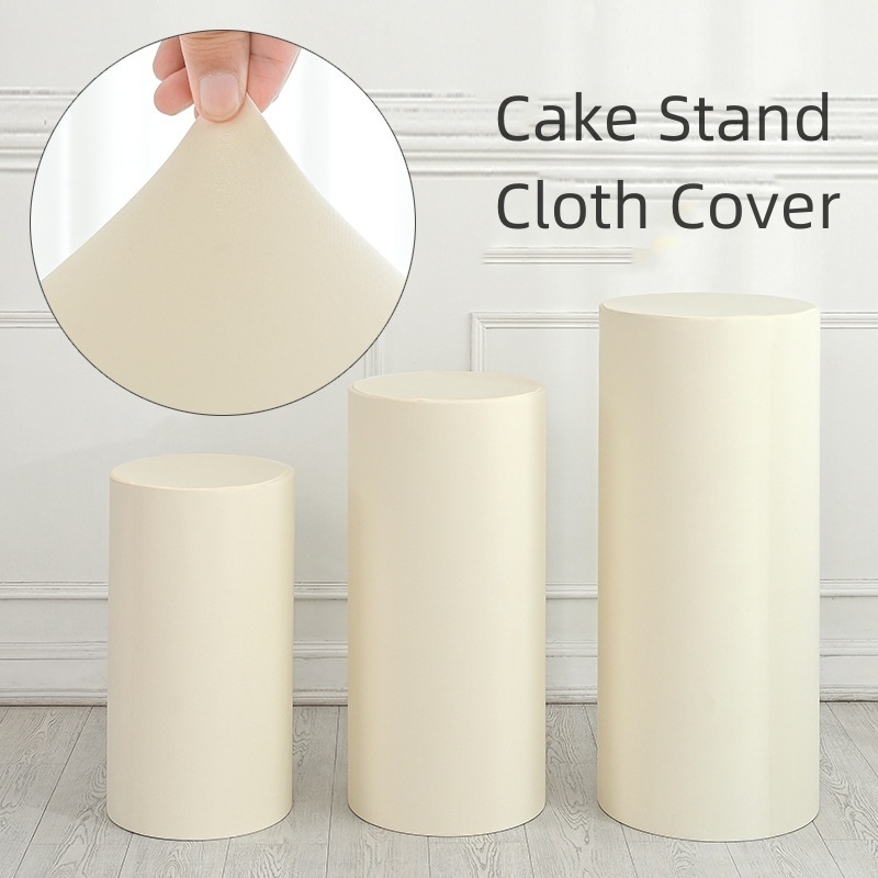 Other Wedding Decor Event Decorations Supplies Round Cylinder Plinth Props Pedestal Cake Stand Dessert Cloth Cover Outdoor