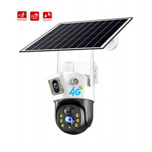 Wholesale Price Dual Lens V380 Outdoor Solar Weather Pproof Sim Card Intelligent Care Home Low-power Solar Camera