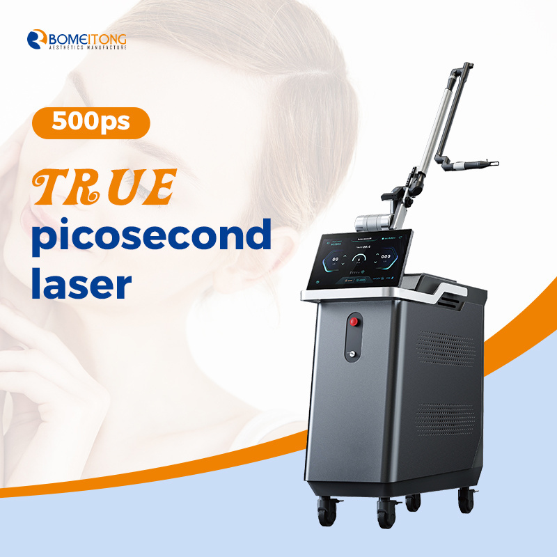 500ps true pico laser machine pigment removal factory oem picosecond laser tattoo removal machine