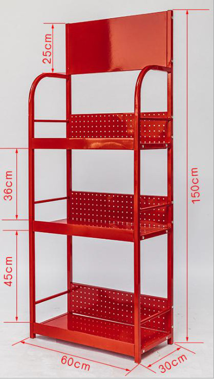 Wholesale China Factory Metal Display shelf Garage Tool Store Retail Market Shelf Small Grocery Shop Display Rack