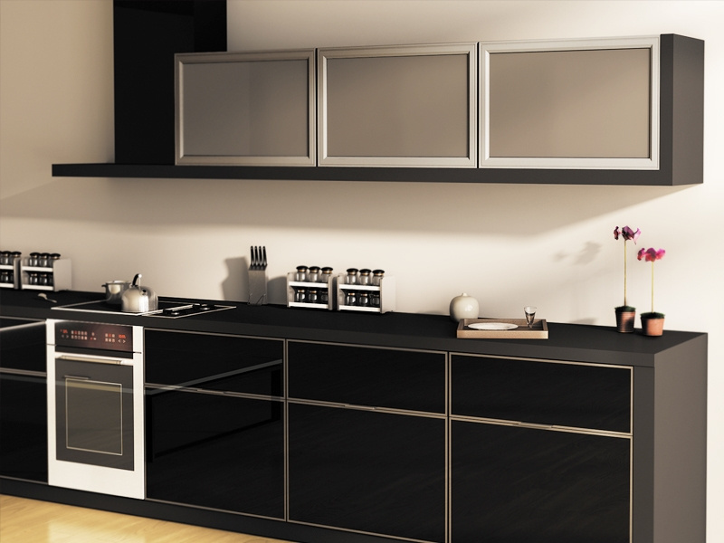 Latest Modern Aluminum Cabinet Modular Kitchen