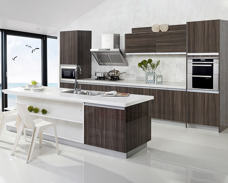 High quality modular finish kitchen furniture acrylic kitchen cabinet doors prices