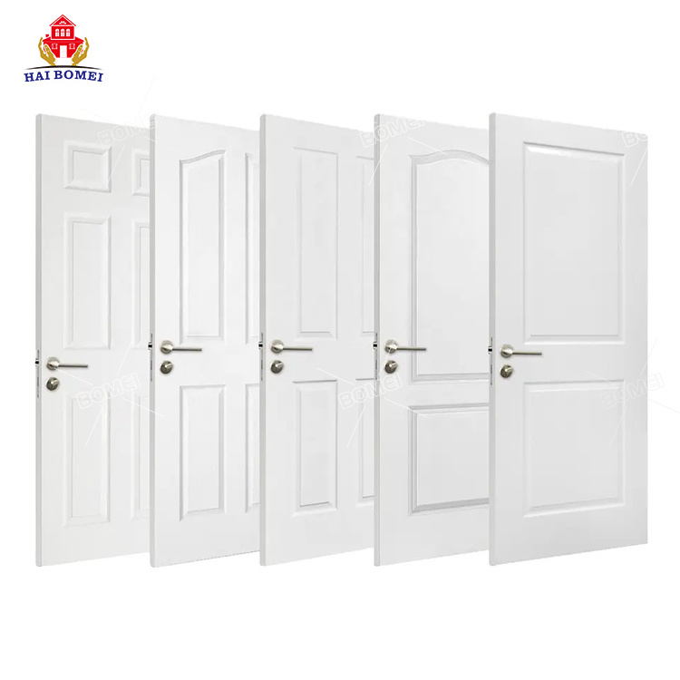 Luxury Swing Door Mdf Solid Wood Core Modern White Interior Doors