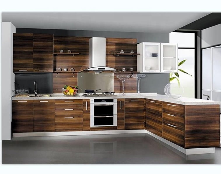 High quality modular finish kitchen furniture acrylic kitchen cabinet doors prices