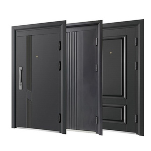 Door chinese manufacturer steel security front entry metal exterior others flush main doors designs models for home/houses