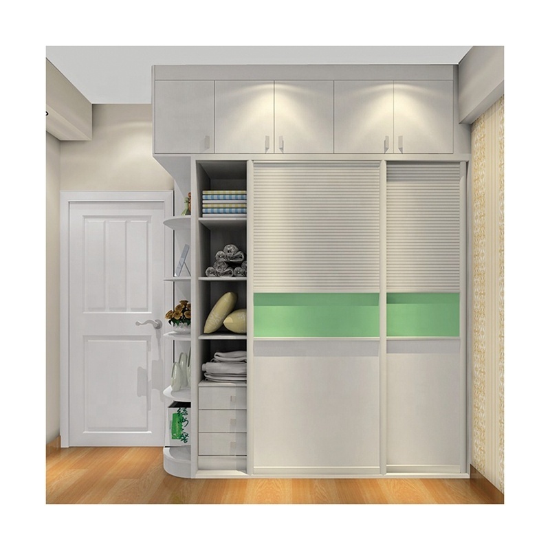 White color modern bedroom furniture wardrobe closet for sale