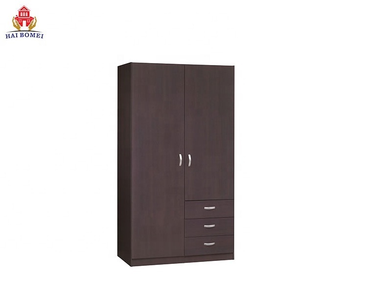 Modern Design Bedroom Furniture Melamine Wooden folding Door Wardrobe