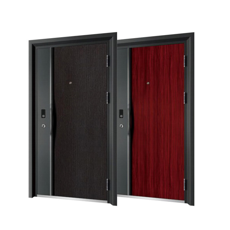 Door chinese manufacturer steel security front entry metal exterior others flush main doors designs models for home/houses