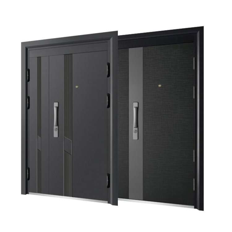 Door chinese manufacturer steel security front entry metal exterior others flush main doors designs models for home/houses