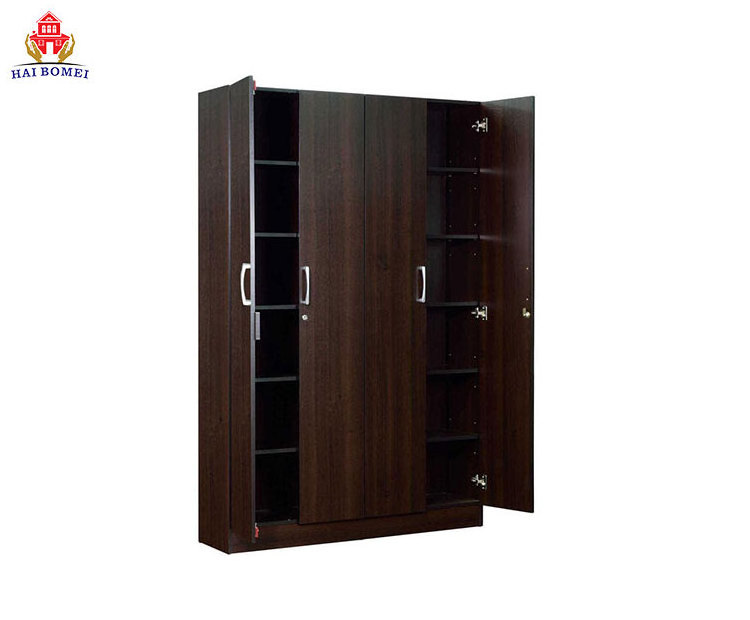 Bedroom furniture sliding door wooden almirah wardrobe designs