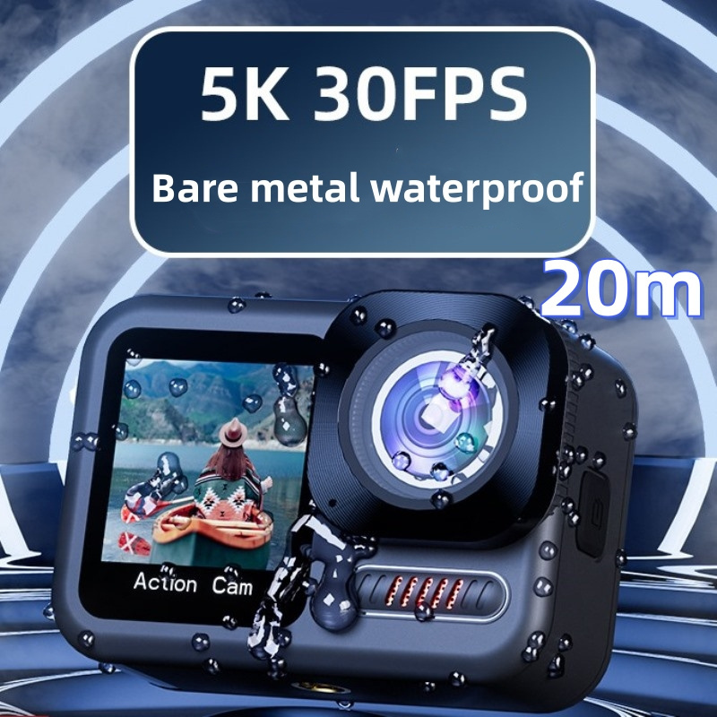 Drop ship NEW arrived 5K 30FPS HD sport camera WiFi EIS Outdoor sports DV Dual Screen Touch Body Waterproof go pro Action Camera