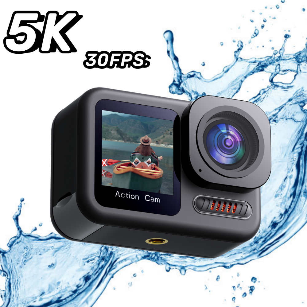 Drop ship NEW arrived 5K 30FPS HD sport camera WiFi EIS Outdoor sports DV Dual Screen Touch Body Waterproof go pro Action Camera