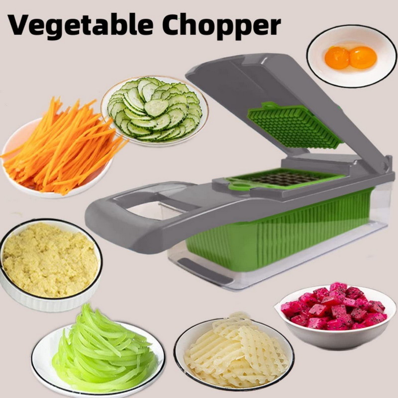 Whole sale Multi Function Vegetable Slicer, Onion Mincer Vegetable Chopper, Cutter, Dicer, Egg Slicer with Container