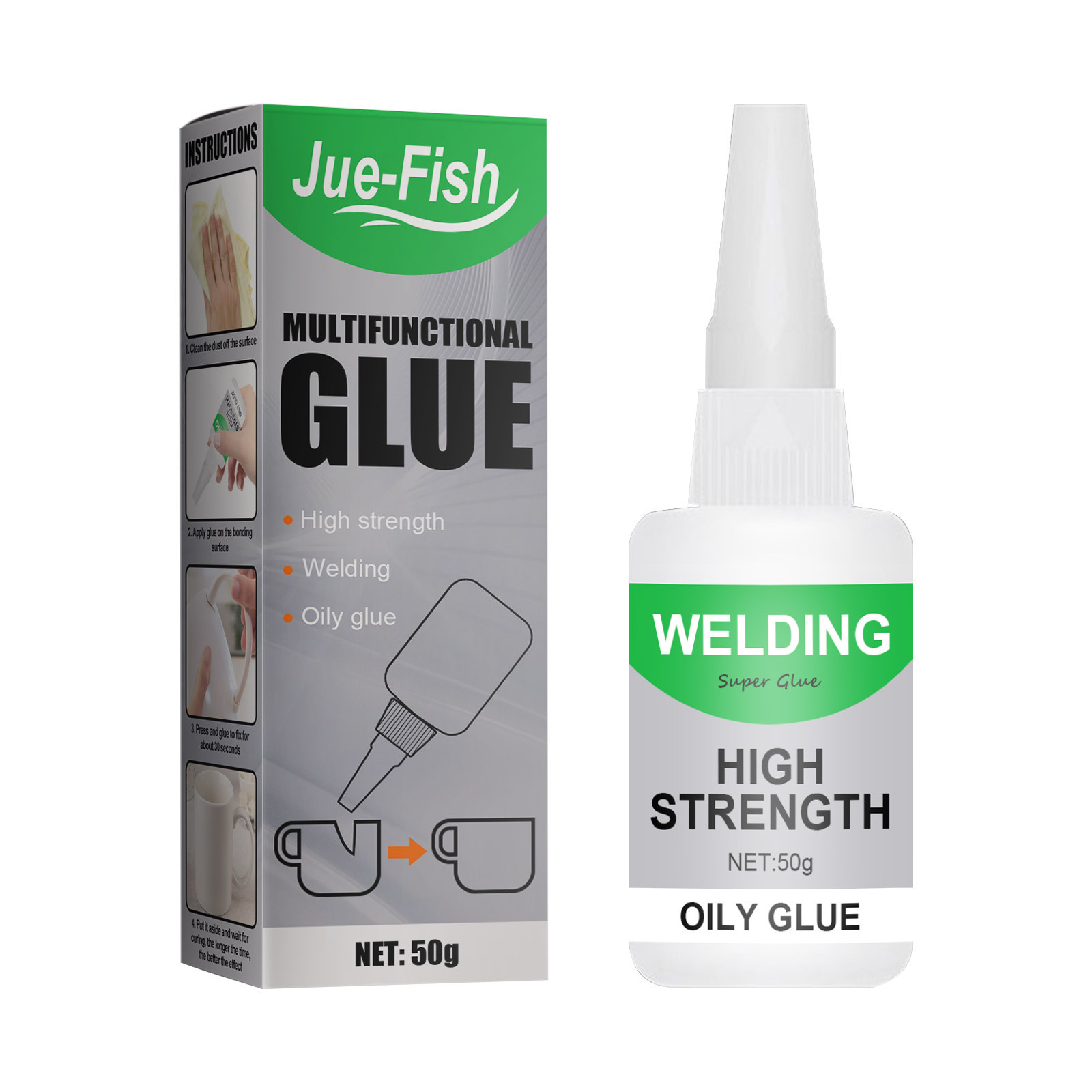 Multifunctional strong adhesive super glue welding high strength oily glue