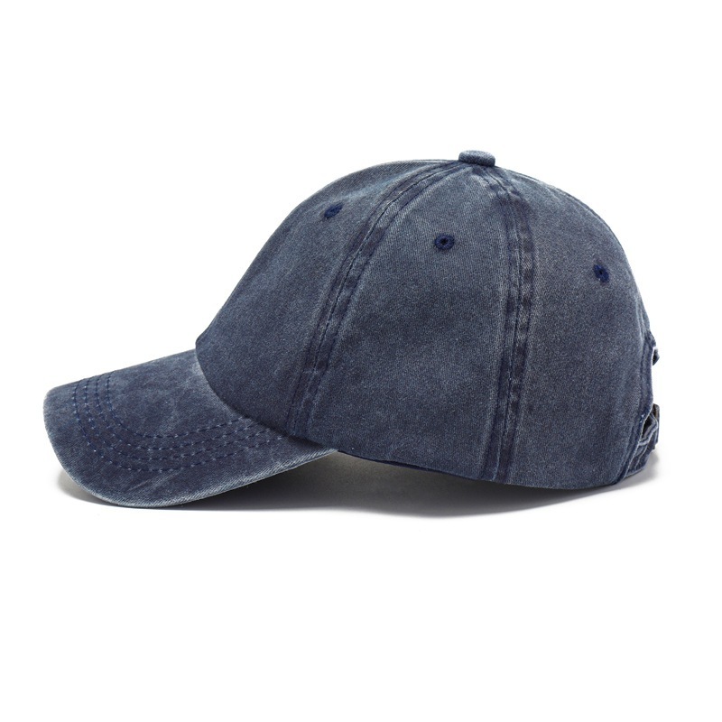 Washed baseball cap Denim Distressed Washed Vintage Baseball Cap Gorras Jeans Unstructured Dad Hat