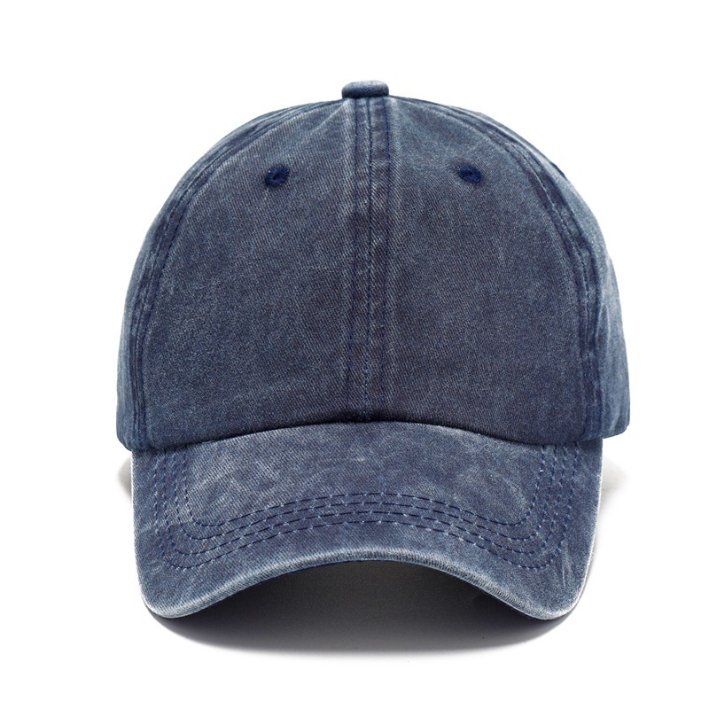 Washed baseball cap Denim Distressed Washed Vintage Baseball Cap Gorras Jeans Unstructured Dad Hat