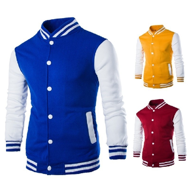 Plus size  college jackets wholesale blank varsity jackets custom logo plain letterman varsity men's  jackets