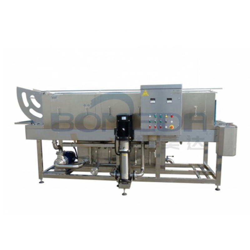 High Efficiency Electric Plastic Pan Washer Basket Tray New Dryer Washing Machine Poultry Slaughtering Line Core Engine