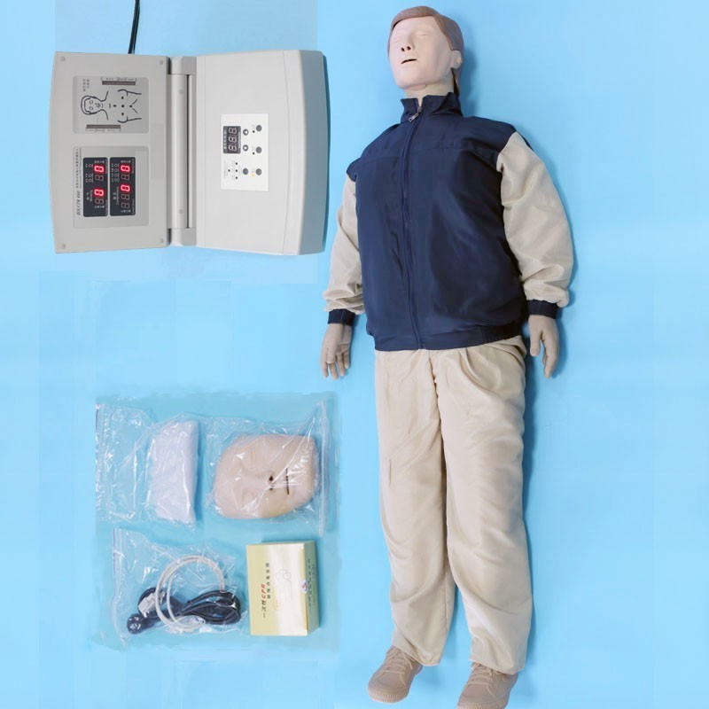 BIX/CPR480 AED Human Lifesaving Manikins Multifunction Full Body CPR Medical Mannequins Doll Medical Science Anatomical Model