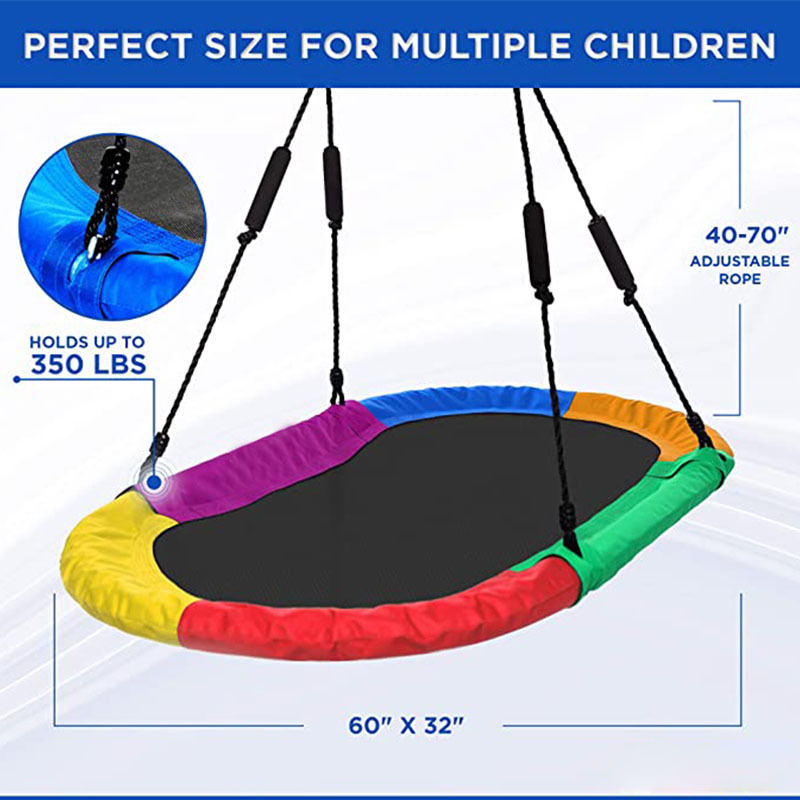 Zoshine  Flying Saucer Tree Swing for Kids and Adults,  850lb Platform Outdoor Swing Set for Backyard Outdoor Indoor Saucer