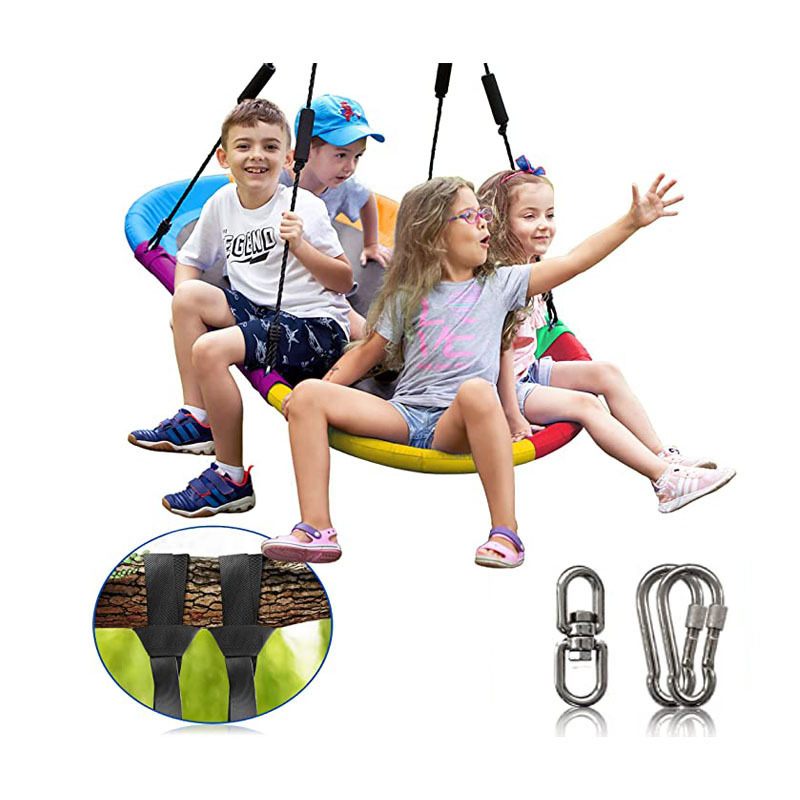 Zoshine  Flying Saucer Tree Swing for Kids and Adults,  850lb Platform Outdoor Swing Set for Backyard Outdoor Indoor Saucer