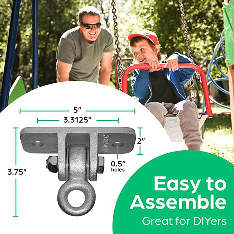 Zoshine swing hanger heavy duty Brackets with Locking Snap Hooks for Playground Indoor/Outdoor Hardware Accessories