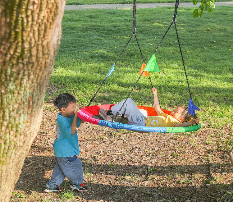 40 Inch Garden Swings for Sale Flying Saucer Tree Swing for Kids with Shoulder Straps