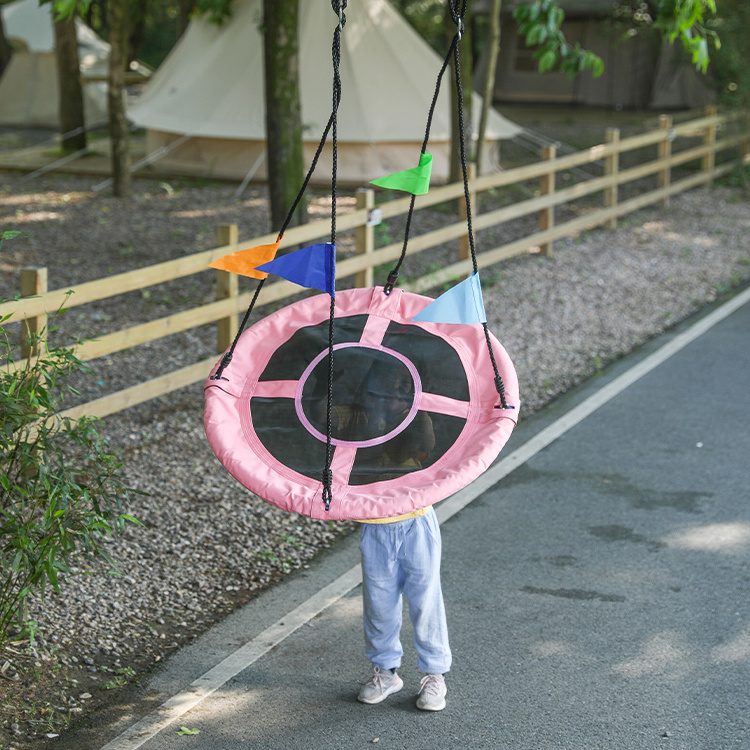 Zoshine Outdoor pink  Garden  tree swing for kid fun Swing Flying Tree with UV Resistance and waterproof coating