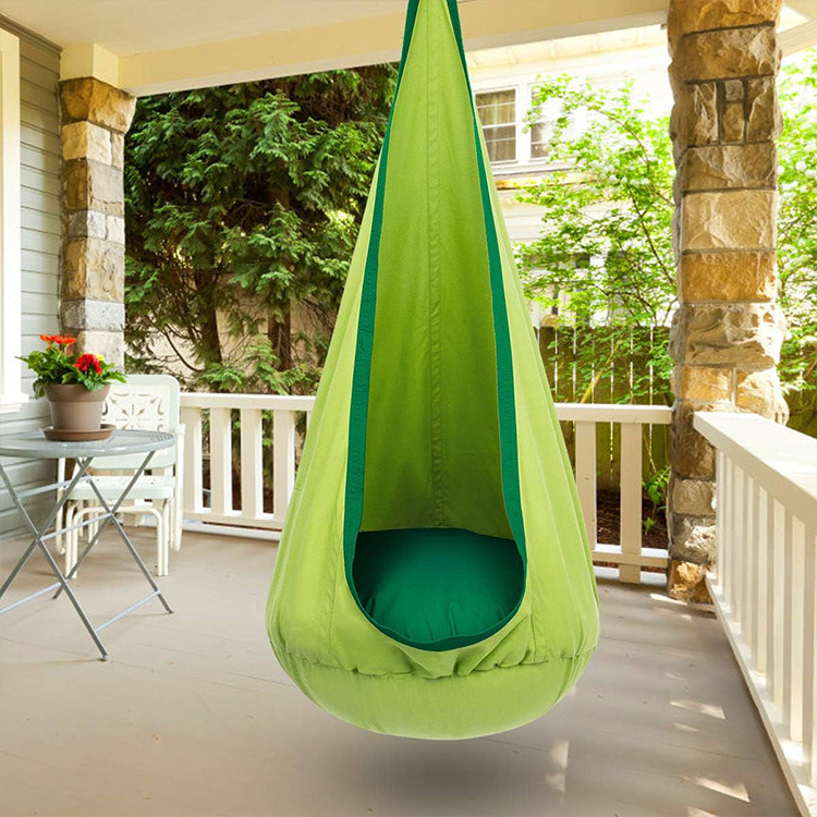 Zoshine Kids Pod Swing Chair Sensory Pocket  Hanging Swing Seat Hammock Chair with Inflatable Pillow