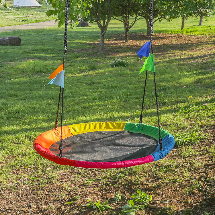 Zoshine children entertainment  Outdoor Tree Swing with Locknut and lock ropes