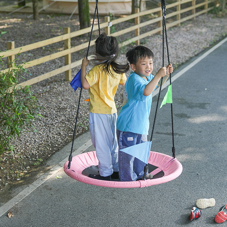 Zoshine Garden Swings for Kids with Shoulder Straps swing  amusement outdoor for Sale Flying Saucer Tree Swing