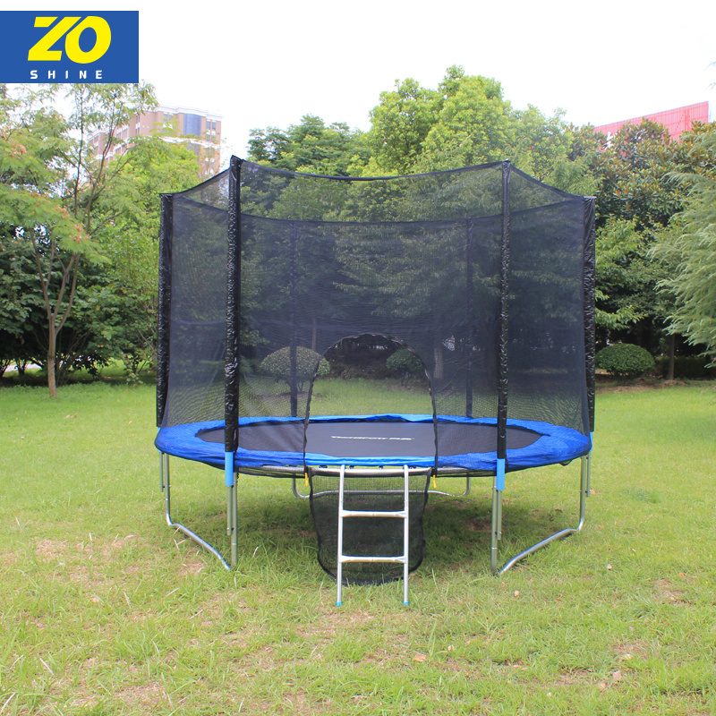 Zoshine High Quality Backyard Super Large Trampoline 8FT 10FT 12FT 14FT 16FT family Trampoline Outdoor With Protective Net