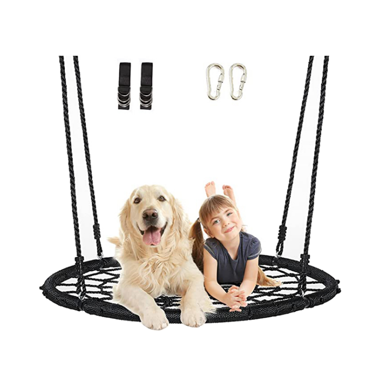 Zoshine Hanging Swing Net Tree Outdoor Garden Nest Swing Patio Swings Hanging Egg Bird Nest Rattan Chair for Kids