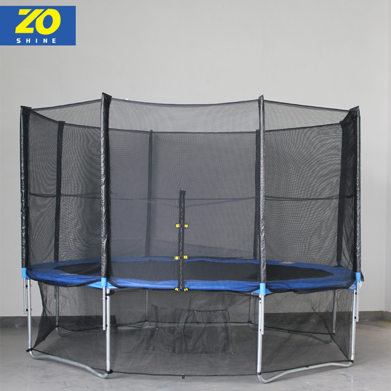 Zoshine High Quality Backyard Super Large Trampoline 8FT 10FT 12FT 14FT 16FT family Trampoline Outdoor With Protective Net