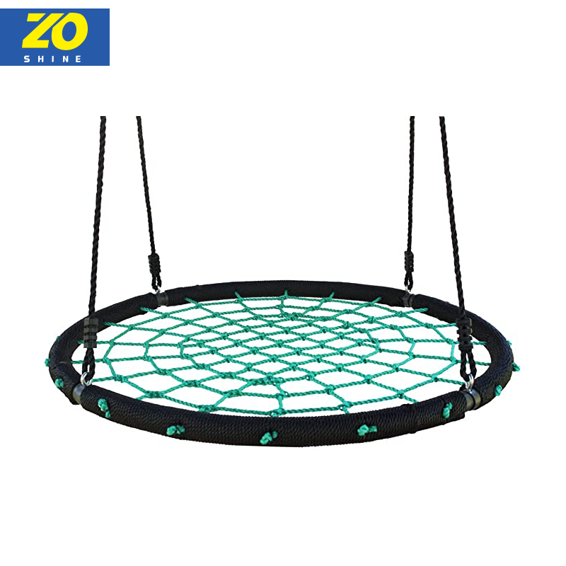 Zoshine Outdoor Garden Yard Hammock Hanging Chair Seat Rope Webbing Swing Kids Round Nest Saucer Tree Swing