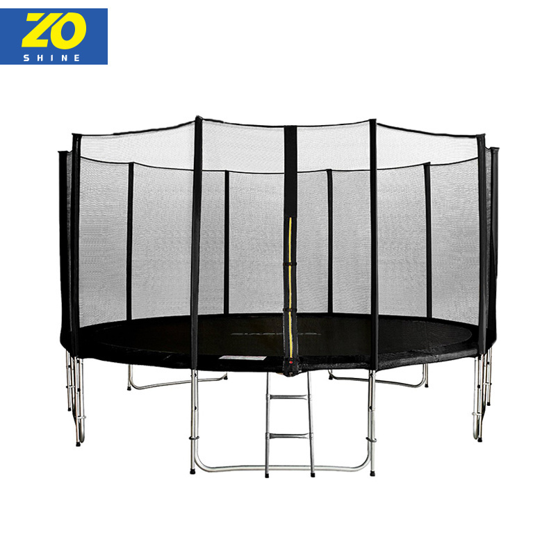 Zoshine High Quality Backyard Super Large Trampoline 8FT 10FT 12FT 14FT 16FT family Trampoline Outdoor With Protective Net