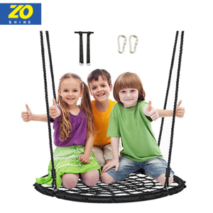 Zoshine Outdoor Children's Toys Hanging Chair New Saucer Web Tree Swing  rope Weaving Nest Swing